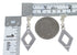 Authentic Sterling Silver Turquoise And Opal Post Dangle Earrings AX51655