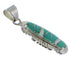 Turquoise And Opal Inlay Silver Jewelry Pendant YX51591