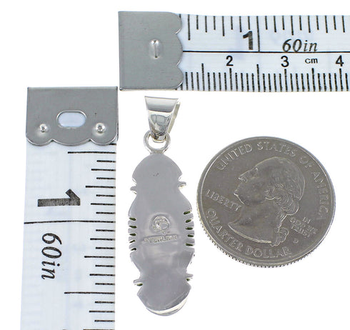 Multicolor Inlay Silver Pendant YX51628