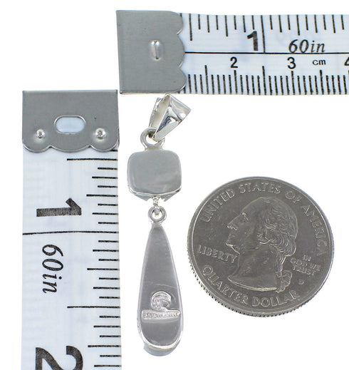 Turquiose And Opal Inlay Sterling Silver Pendant YX51669