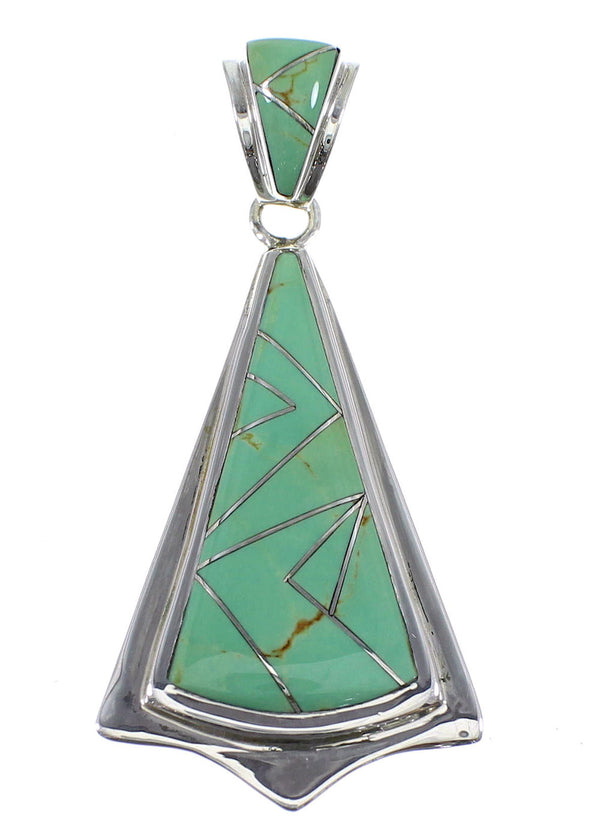 Authentic Turquoise Silver Pendant Jewelry YX51729