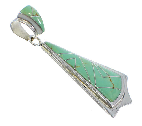 Authentic Turquoise Silver Pendant Jewelry YX51729