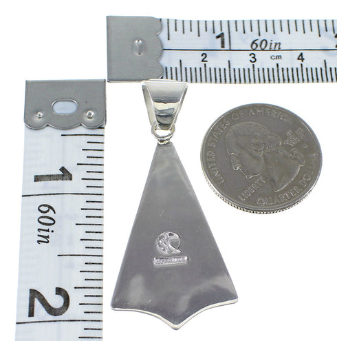 Authentic Turquoise Sterling Silver Pendant YX51740