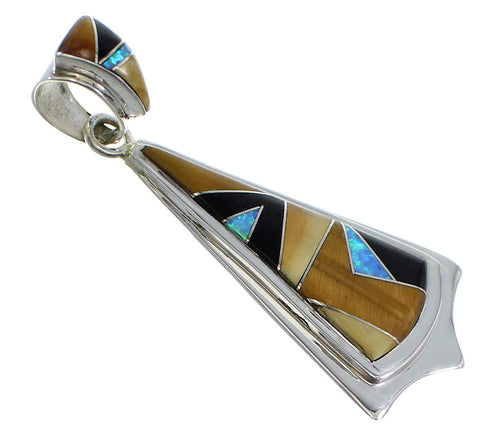 Genuine Sterling Silver Multicolor Pendant YX51749