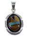 Multicolor Sterling Silver Southwestern Pendant YX52518