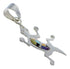 Multicolor Sterling Silver Southwestern Lizard Pendant YX51778