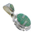Turquoise And Opal Genuine Sterling Silver Pendant YX51787