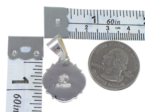 Multicolor Genuine Sterling Silver Southwestern Pendant YX51809