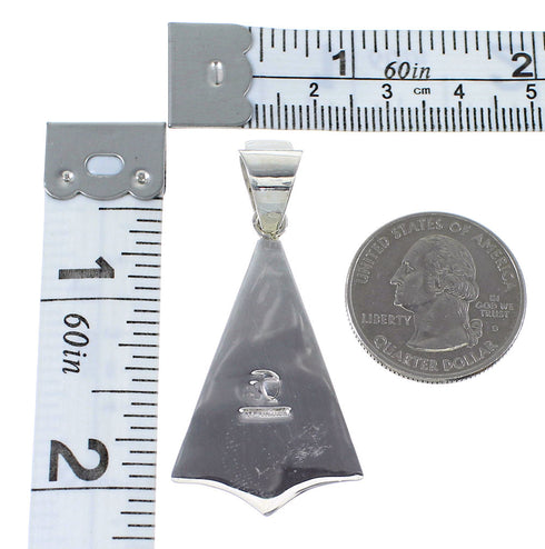 Multicolor Silver Native American Galaxy Design Slide Pendant AX53114