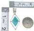 Silver Multicolor Inlay Native American Pueblo Design Reversible Pendant AX53129