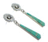 Turquoise Genuine Sterling Silver Post Dangle Flower Earrings YX51884