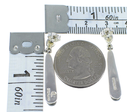 Multicolor Sterling Silver Post Dangle Earrings YX53655