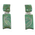 Turquoise Sterling Silver Post Dangle Earrings EX53979
