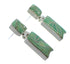 Turquoise Sterling Silver Post Dangle Earrings EX53979