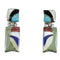 Southwestern Multicolor Sterling Silver Earrings EX54035