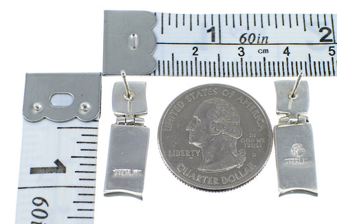 Multicolor Inlay Genuine Sterling Silver Earrings EX54039