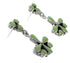 Turquoise Sterling Silver Southwestern Post Dangle Earrings YX52200