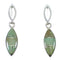 Turquoise Genuine Sterling Silver Post Dangle Earrings YX52229