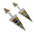 Multicolor Sterling Siver Post Dangle Earrings YX52391