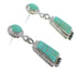 Turquoise Sterling Silver Post Dangle Earrings YX53468