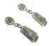 Turquoise Opal Sterling Silver Post Dangle Earrings YX53479