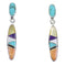 Multicolor Sterling Silver Southwestern Earrings YX53583