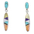 Multicolor Sterling Silver Southwestern Earrings YX53583