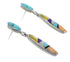 Multicolor Sterling Silver Southwestern Earrings YX53583