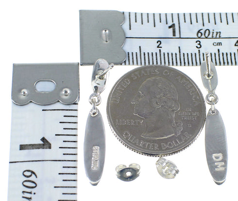 Sterling Silver Multicolor Native American Pueblo Design Earrings YX53590