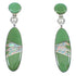 Turquoise And Opal Sterling Silver Post Dangle Southwestern Earrings YX53264