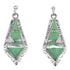Genuine Sterling Silver Turquoise Opal Earrings RX55320
