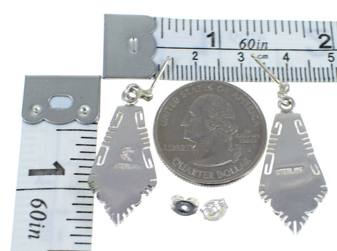 Sterling Silver And Turquoise Inlay Earrings RX55331