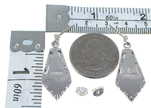 Multicolor Inlay Sterling Silver Earrings RX55338