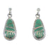Turquoise And Opal Inlay Sterling Silver Earrings RX55353