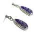 Magenta Turquoise Sterling Silver Earrings RX55381