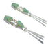 Turquoise Sterling Silver Post Dangle Earrings YX52799