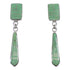 Southwestern Turquoise Sterling Silver Post Dangle Earrings YX52809