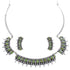 Southwestern Turquoise Genuine Sterling Silver Necklace And Earring Set CX52774