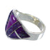 Silver Magenta Turquoise Ring Size 6-3/4 AX53375