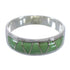 Genuine Sterling Silver And Turquoise Inlay Ring Size 6-1/4 AX53426