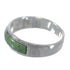 Genuine Sterling Silver And Turquoise Inlay Ring Size 6-1/4 AX53426