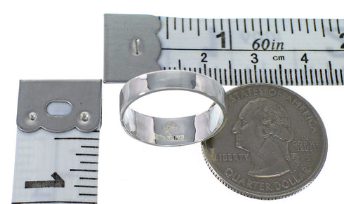 Turquoise Southwest Authentic Sterling Silver Ring Size 6-1/4 AX53455