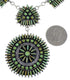Southwest Needlepoint Turquoise Sterling Silver Necklace And Earring Set CX53703