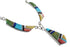 Multicolor Inlay Sterling Silver Southwestern Necklace And Earrings Set EX54157