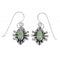 Sterling Silver Turquoise Hook Dangle Earrings RX55267