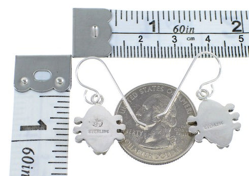 Southwest Silver And Turquoise Hook Earrings RX55271