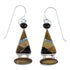 Sterling Silver And Multicolor Inlay Hook Dangle Earrings RX55653