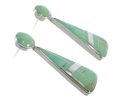 Genuine Sterling Silver Turquoise Post Earrings RX54815