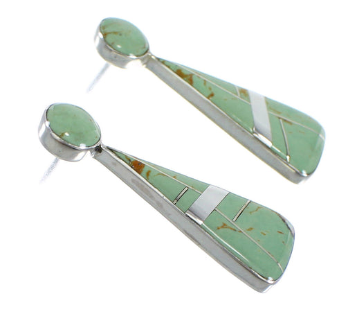 Southwest Silver Turquoise Post Earrings RX54829