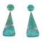 Turquoise Sterling Sterling Silver Post Earrings RX54846